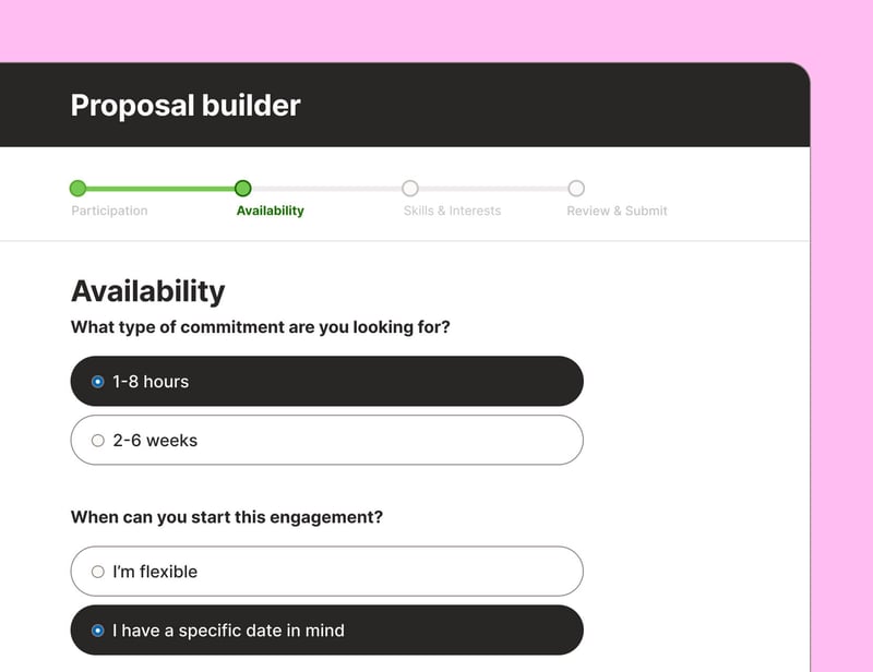 Proposal builder 1