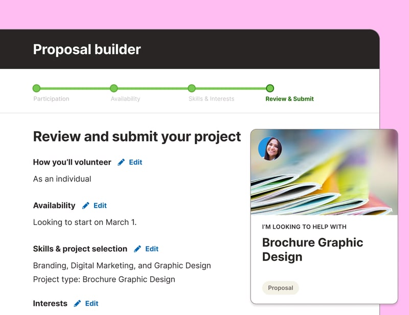 Proposal builder 3 - update